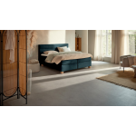 Karlsson Boxspring Solid Lina Vlak Met Gestoffeerde Matras - 140 x 220 cm - teal