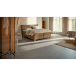 Karlsson Boxspring Solid Lina Vlak Met Gestoffeerde Matras - 200 x 210 cm - caramel