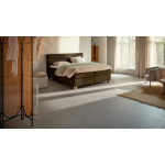 Karlsson Boxspring Solid Lina Vlak Met Gestoffeerde Matras - 200 x 220 cm - cappuccino