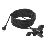 Bachmann 343.174 Stroom Verlengkabel 16 A 5.00 m - Zwart