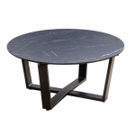 Teeburu coffee table 75x35cm. alu black/slate