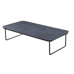 Taiyo coffee table 120x60x30cm. alu black/Hpl slate