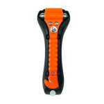 LifeHammer LHCG0001 10661 SAFETY HAMMER CLASSIC GLOW-O Noodhamer Incl. houder, Riemsnijder, Glasbreker (l x b x h) 193 x 74 x 37 mm