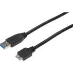 Digitus USB 3.0 Aansluitkabel [1x USB 3.0 stekker A - 1x Micro-USB 3.0 B stekker] 25.00 cm - Zwart