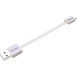 Akasa USB 2.0 Aansluitkabel [1x USB-A 2.0 stekker - 1x Micro-USB 2.0 B stekker] 15.00 cm Zeer flexibel, Vergulde steekcontacten, UL gecertificeerd - Wit