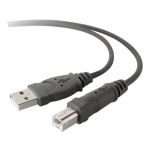 Belkin USB 2.0 Aansluitkabel [1x USB-A 2.0 stekker - 1x USB-B 2.0 stekker] 3.00 m - Zwart