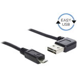 DeLOCK USB 2.0 Aansluitkabel [1x USB-A 2.0 stekker - 1x Micro-USB 2.0 B stekker] 2.00 m Vergulde steekcontacten, UL gecertificeerd - Zwart