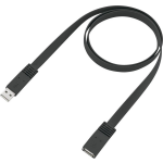 renkforce USB 2.0 Verlengkabel [1x USB-A 2.0 stekker - 1x USB 2.0 bus A] 3.00 m Zeer flexibel - Zwart