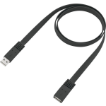 renkforce USB 2.0 Verlengkabel [1x USB-A 2.0 stekker - 1x USB 2.0 bus A] 2.00 m Zeer flexibel - Zwart