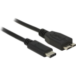 DeLOCK USB 3.1 Aansluitkabel [1x USB-C stekker - 1x Micro-USB 3.0 B stekker] 1.00 m - Zwart
