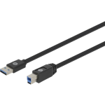 HP USB 2.0 Aansluitkabel [1x USB-A 2.0 stekker - 1x USB 3.0 stekker B] 1.00 m - Zwart