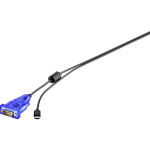 renkforce USB 2.0, Serieel Aansluitkabel [1x USB-C stekker - 1x D-sub stekker 9-polig] 1.50 m Vergulde steekcontacten - Zwart