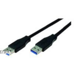 Bachmann USB 3.0 Aansluitkabel [1x USB 3.0 stekker A - 1x USB 3.0 stekker A] 1.00 m - Zwart