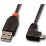 Lindy USB 2.0 Aansluitkabel [1x USB-A 2.0 stekker - 1x Micro-USB 2.0 B stekker] 0.50 m - Negro