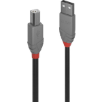 Lindy USB 2.0 Aansluitkabel [1x USB-A 2.0 stekker - 1x USB-B 2.0 stekker] 7.50 m - Zwart