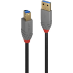 Lindy USB 3.0 Aansluitkabel [1x USB 3.0 stekker A - 1x USB 3.0 stekker B] 1.00 m - Zwart