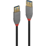 Lindy USB 3.0 Verlengkabel [1x USB 3.0 stekker A - 1x USB 3.0 bus A] 1.00 m - Zwart