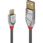 Lindy USB 2.0 Aansluitkabel [1x USB-A 2.0 stekker - 1x Micro-USB 2.0 B stekker] 2.00 m - Grijs