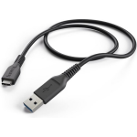 Hama USB 3.1 (gen. 1) Aansluitkabel [1x USB 3.1 stekker Aâ - 1x USB-C stekker] 1.00 m - Negro