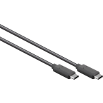 USB 3.1 (gen. 1) Aansluitkabel [1x USB-C stekker - 1x USB-C stekker] 2.00 m Stekker past op beide manieren - Zwart