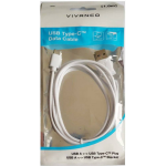 Vivanco USB 2.0 Aansluitkabel [1x USB-A 2.0 stekker - 1x USB-C 2.0 stekker] 1.00 m - Wit