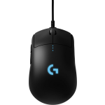 Logitech G Pro Gaming-muis Radiografisch Optisch Verlicht, Verwisselbaar zijpaneel, Afneembare kabel - Zwart