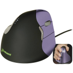 Evoluent Vertical Mouse 4 VM4S WiFi-muis USB Optisch Ergonomisch, Lila - Zwart