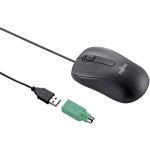 Fujitsu M530 WiFi-muis USB Laser PS2-aansluiting - Zwart