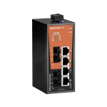 Weidmüller IE-SW-BL06T-4POE-2ST Industrial Ethernet Switch 10 / 100 Mbit/s PoE-functie
