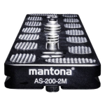 Mantona AS-200-2M Schnellwechselplatte Snelwisselplaat Schroefdraad (buiten)=1/4, 3/8