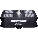 Mantona AS-50-1 Schnellwechselplatte Snelwisselplaat Schroefdraad (buiten)=1/4