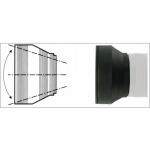 Kaiser Fototechnik Streulichtblende 3 in 1 72 mm Tegenlichtkap