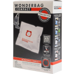 Rowenta stofzuigerzak wonderbag Compact 5 zakken + 1 adapter