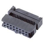 TRU COMPONENTS TC-2521101 Pinconnector Met trekonlasting Rastermaat: 2.54 mm Totaal aantal polen: 6 Aantal rijen: 2 100 stuk(s)