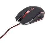 Gembird MUSG-001-R - Gaming muis, zwart/ - Rood