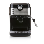 Domo DO711K Espressomachine, RVS 1450 W - Zwart
