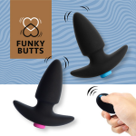 Feelz Toys FEELZTOYS - FUNKYBUTTS REMOTE CONTROL ANAL PLUG SET FOR COUPLES