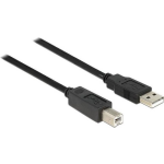 DeLOCK USB 2.0 Aansluitkabel [1x USB-A 2.0 stekker - 1x USB-B 2.0 stekker] 20.00 m UL gecertificeerd - Zwart