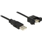 DeLOCK USB 2.0 Verlengkabel [1x USB-A 2.0 stekker - 1x USB 2.0 bus A] 1.00 m - Zwart