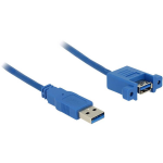 DeLOCK USB 3.0 Verlengkabel [1x USB 3.0 stekker A - 1x USB 3.0 bus A] 1.00 m - Blauw