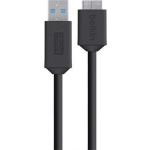 Belkin USB 3.0 Aansluitkabel [1x USB 3.0 stekker A - 1x Micro-USB 3.0 B stekker] 1.80 m - Zwart