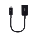 Belkin OTG Adapter MicroUSB naar USB - Zwart