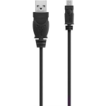 Belkin USB 2.0 Aansluitkabel [1x USB-A 2.0 stekker - 1x Micro-USB 2.0 B stekker] 0.90 m Vergulde steekcontacten - Zwart