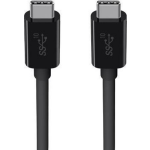 Belkin USB 2.0 Aansluitkabel [1x USB-C stekker - 1x USB-C stekker] 1.00 m Stekker past op beide manieren - Zwart