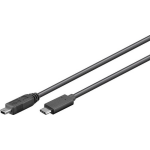 goobay® USB 2.0 Aansluitkabel [1x Mini-USB 2.0 B stekker - 1x ] 0.50 m - Negro