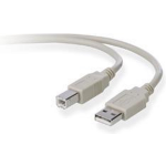 Belkin USB 2.0 Aansluitkabel [1x USB-A 2.0 stekker - 1x USB-B 2.0 stekker] 3.00 m - Grijs