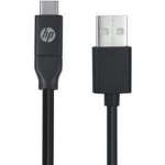 HP USB 2.0 Aansluitkabel [1x USB-A 2.0 stekker - 1x USB-C stekker] 3.00 m - Zwart