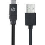 HP USB 2.0 Aansluitkabel [1x USB-A 2.0 stekker - 1x USB-C stekker] 1.00 m - Zwart