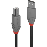 Lindy USB 2.0 Aansluitkabel [1x USB-A 2.0 stekker - 1x USB-B 2.0 stekker] 10.00 m - Zwart