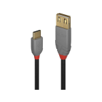 Lindy USB 2.0 Aansluitkabel 15.00 cm - Zwart